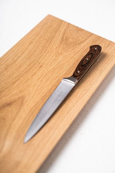 kleiderleiter_de Schneidebrett HANA, Küchenbrett mit Schweizer Kante aus massiver Eiche