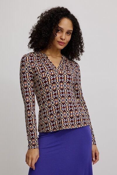 TRANQUILLO Shirt aus EcoVero Viskose (W25C153)