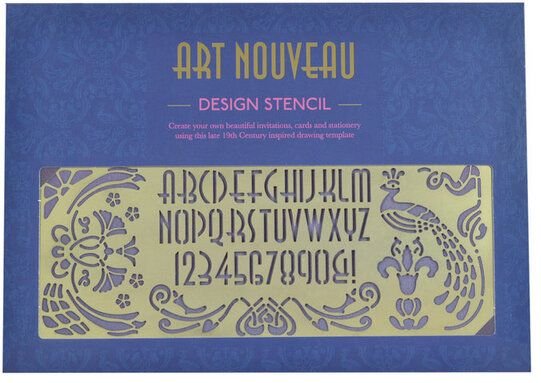 another studio ART NOUVEAU - Design Schablone / Zeichnungsvorlage