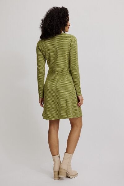 TRANQUILLO Gestricktes Swing-Kleid im Retro-Look (W25E140)