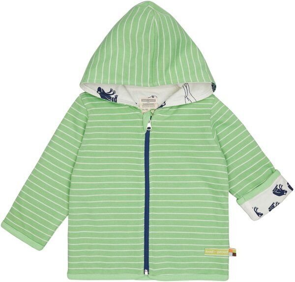 loud + proud Babys & Kinder Wendejacke mit Kapuze, GOTS-zertifiziert
