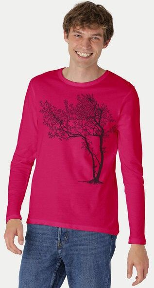 Peaces.bio - handbedruckte Biomode Bio-Herren-Langarmshirt Fancy Tree