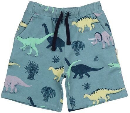 Mädchen Shorts „Running Dinosaurs“ aus Bio-Baumwolle – GOTS-zertifiziert, Walkiddy