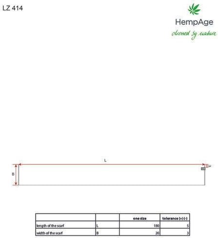 HempAge Schal Hanf/Bio-Baumwolle