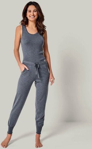 YOU LOOK PERFECT Merino Loungewear Set "Stricktop Blossom & Jogging-Strickhose Bella"