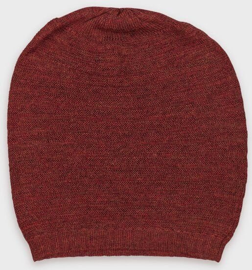 De Colores leichte Mütze reine Alpaka Querrippenstrick