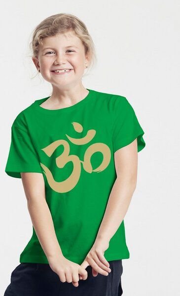 Peaces.bio - handbedruckte Biomode Bio-Kinder T-Shirt Om