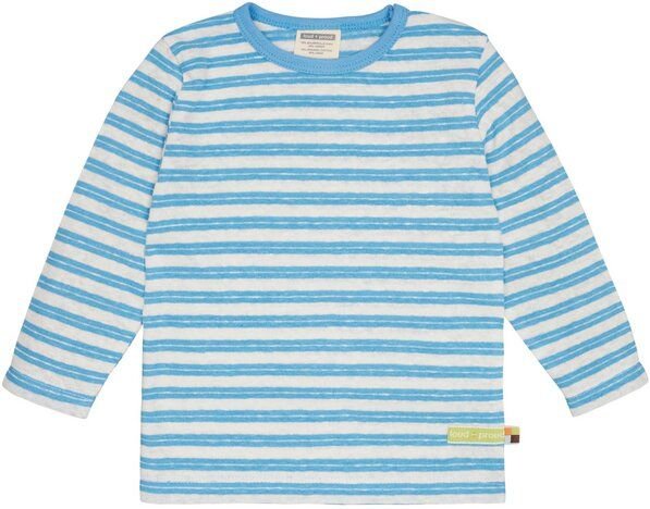 loud + proud Babys & Kinder Shirt Streifen mit Leinen, GOTS-zertifiziert