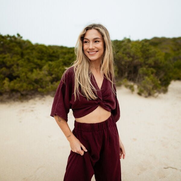 Thumbnail - NORDLICHT Damen Knoten Crop Top Merit aus 100% Tencel