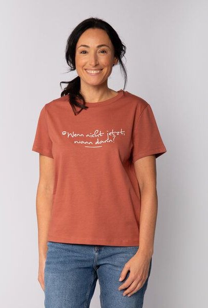 watapparel T-Shirt Frauen Wenn nicht jetzt wann dann