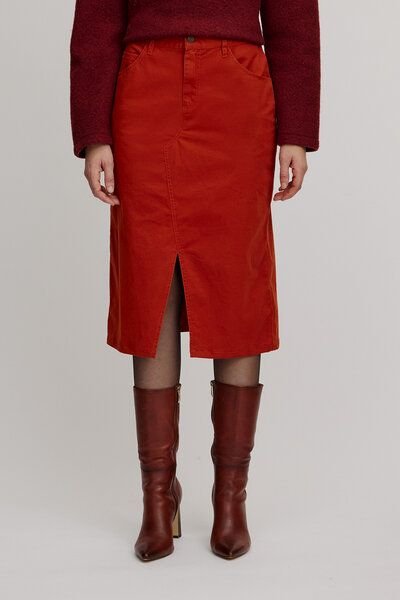 TRANQUILLO Langer Rock mit Schlitz (W25F92)