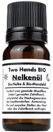 Two Hands BIO Nelkenöl mit Bio-Nelke & Bio-Mandelöl - 2,5% Extrakt - Bio Vegan