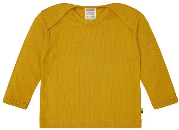 loud + proud Babys & Kinder Shirt langarm Uni mit Rippe, GOTS-zertifiziert