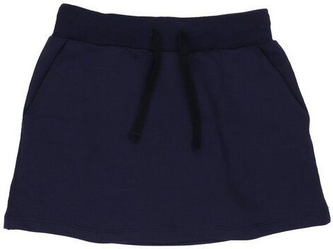 Mädchen Rock GOTS zertifiziert – Dunkelblau, Bund mit Kordel, weich & bequem | von Walkiddy