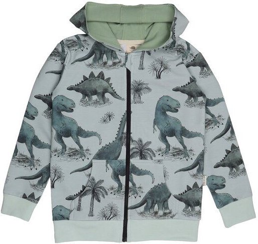 Dinosaurland-Sweat JacketBio-Baumwolle aus 95% Baumwolle -green- GOTS-Zertifiziert – Walkiddy