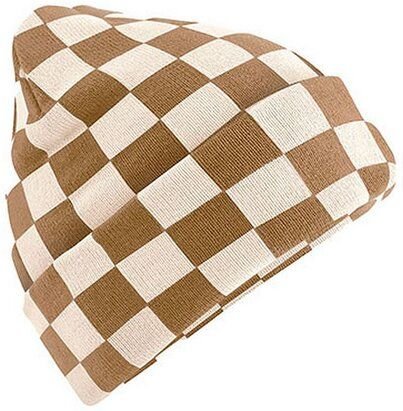 Thumbnail - Beechfield Beanie mit auffälligem Schachbrettmuster Checkerboard