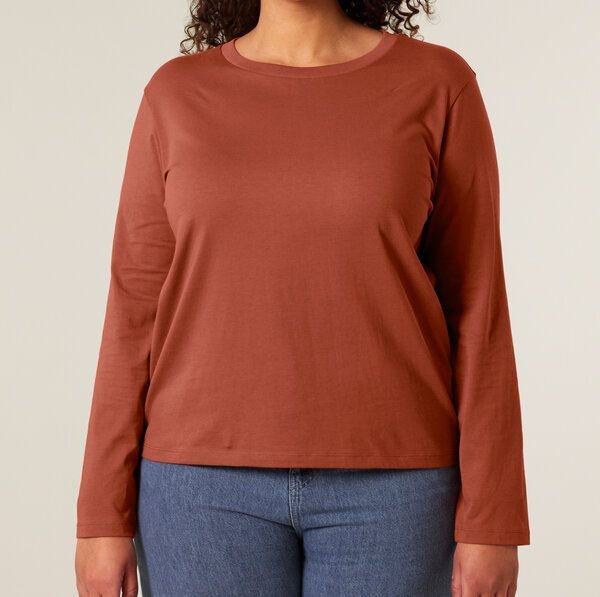 FAIRTICKEN BASICS Damen Basic Longsleeve Shirt aus 100% Bio-Baumwolle