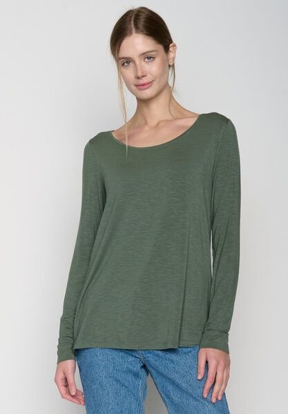 Thumbnail - GREENBOMB Basic Mind - Lässiges Longsleeve aus Viskose (LENZING ECOVERO) Mix / Fair & Vegan
