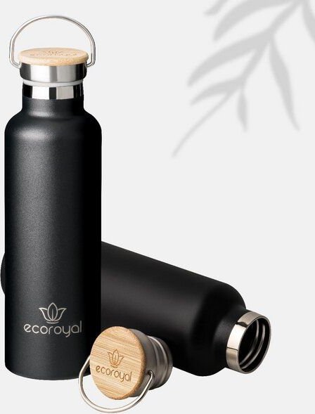 Ecoroyal Trinkflasche Edelstahl 750ml - auslaufsicher