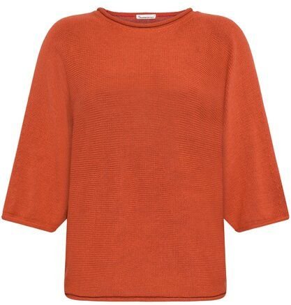 KnowledgeCotton Apparel Leichter Pullover mit Fledermausärmeln aus Bio-Baumwolle