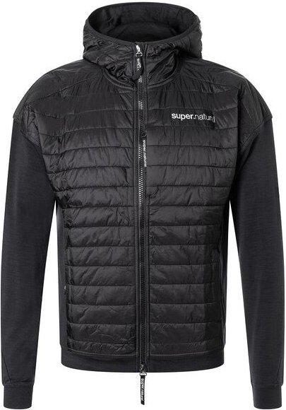 super.natural Sportjacke M WARM UP ALOOF JACKET Merino Jacke mit Primaloft Bio Softshell