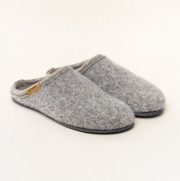 Gottstein Filz-Pantoffel Alpine Light Natur - Damen & Herren Hausschuh aus 100% seltenen Schurwollen