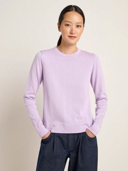 LANIUS Rundhalspullover aus Bio-Baumwolle