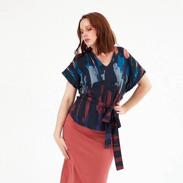 WiDDA berlin Gemusterte Bluse ALUNA aus Tencel®