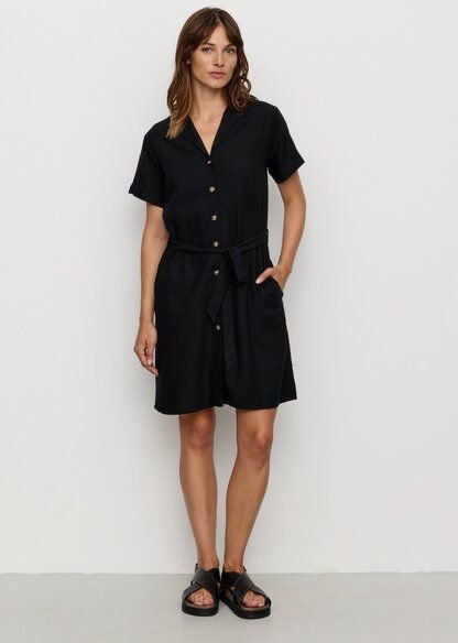 Damen Kleid aus Leinen und LENZING ECOVERO Viskose Mix - YUCCA - recolution