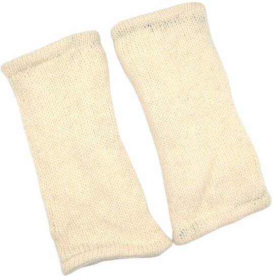 short'n'pietz Schurwollhandstulpen , handgestrickt