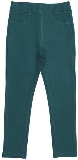 Kinder Sweat-Leggings GOTS-zertifiziert aus Bio-Baumwolle, dunkelgrün, elastischer Komfortbund, weich & alltagstauglich ...