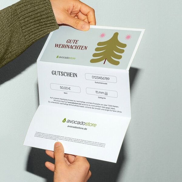 Avocado Store Wunschbetrag Gutschein als druckfähige PDF per E-Mail ab 10€ - Gute Weihnachten