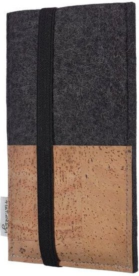 flat.design Handyhülle SINTRA natur für Huawei Mate-Serie - 100% Wollfilz - dunkelgrau - Filz Schutz Tasche