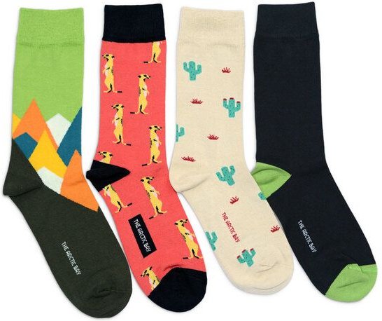 The Arctic Bay Socken 4er-Pack aus Bio-Baumwolle – Jangwa Edition – Doppelfadig, Nachhaltig & Fair Hergestellt