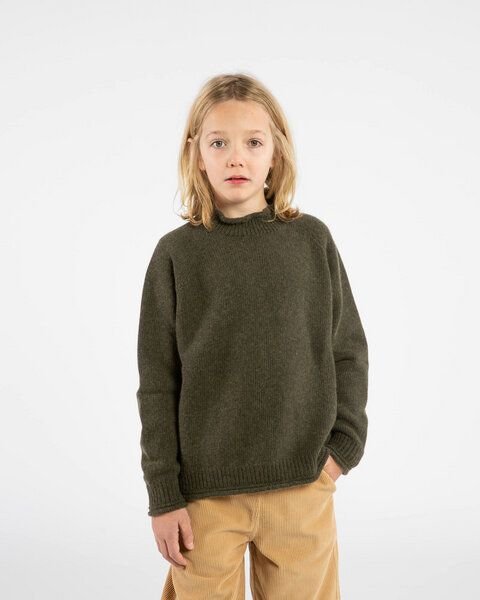 Matona Strickpullover mit kleinem Kragen für Kinder / Raglan High Neck Sweater