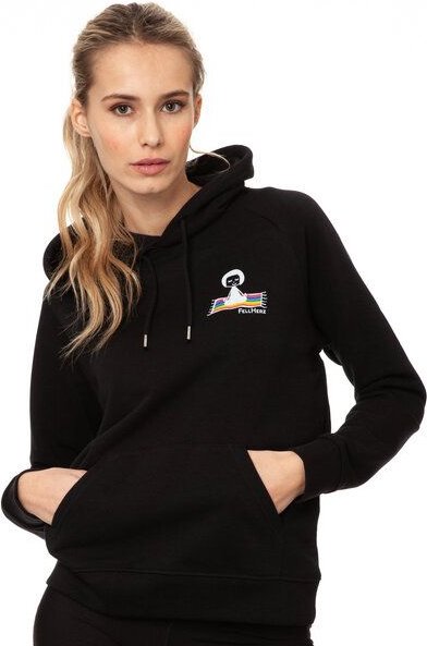 FellHerz Damen Hoodie Ommm black, Bio Fair und Vegan