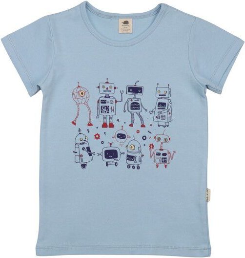 Robots Friends-T-Shirt - Walkiddy (T-Shirt aus Baumwolle (Bio))
