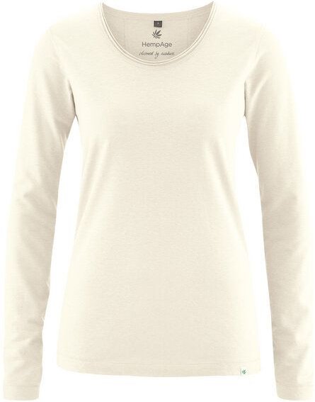 HempAge Damen Langarm-Shirt Lene Hanf/Bio-Baumwolle