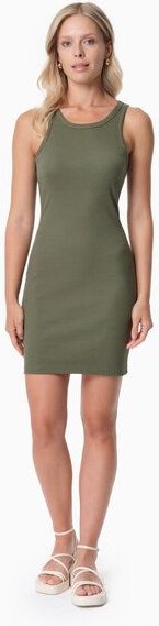 ORGANICATION DERREN | Geripptes Kleid aus Bio-Baumwolle