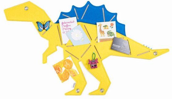 Dino-Pinnwand "SPINO" zum Stecken & Pinnen für Kinderzimmer von RÅVARE (SPINO)