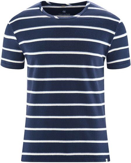 HempAge Herren Streifen T-Shirt Hanf/Biobaumwolle