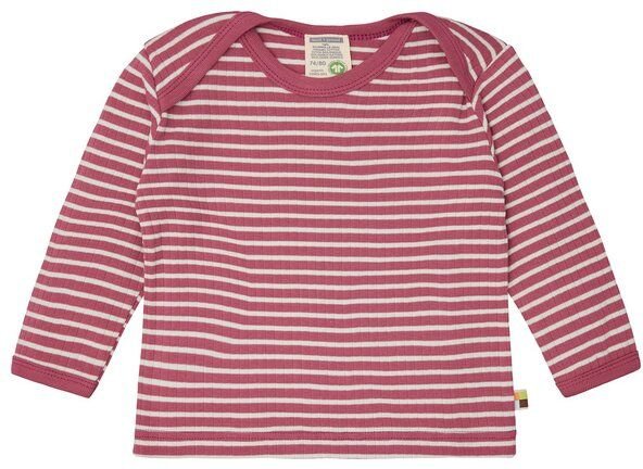 loud + proud Babys & Kinder Shirt langarm gestreift mit Rippe, GOTS-zertifiziert