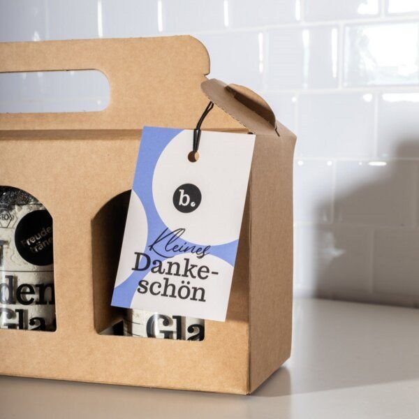 brotstoff Geschenkset - Box mit zwei Brotbackmischungen im Glas