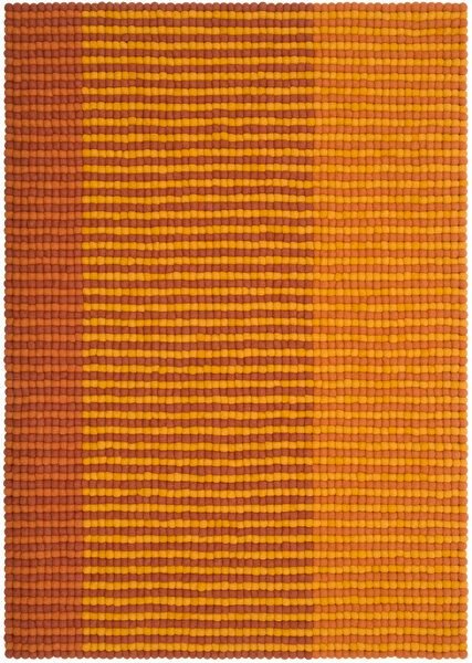 myfelt Filzkugelteppich Whisper rechteckig, 100% Schurwolle