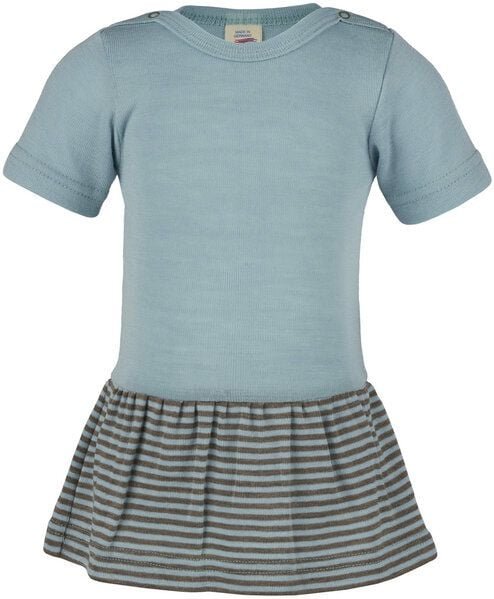 Engel natur Baby Body *Gletscher* kurzarm Wolle/Seide GOTS | Engel