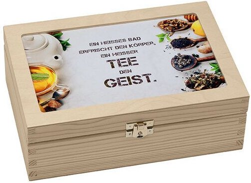 Contento Teebox mit 6 Fächern herausnehmbar