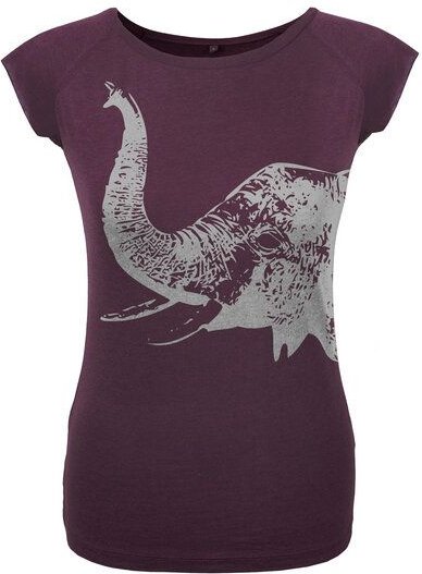 HANDGEDRUCKT "Elefant" Bamboo Frauen T-Shirt
