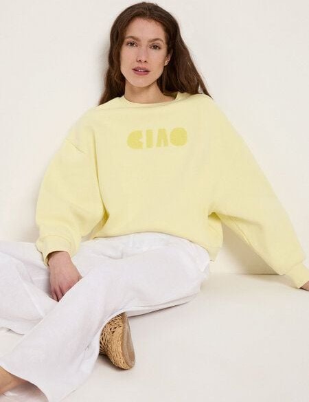 LANIUS Statementsweatshirt Pullover aus Bio-Baumwolle