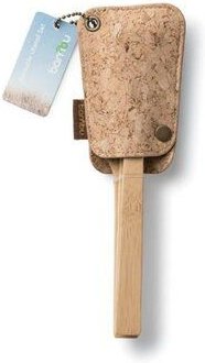 Bambus Reisebesteck mit Kork Tasche