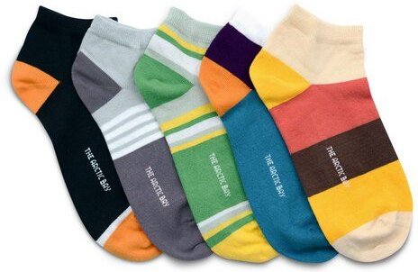 The Arctic Bay Bio-Baumwoll-Knöchelsocken 5er Pack – Sakura Edition – Weich, Atmungsaktiv & Bequem – Nachhaltig in der E...